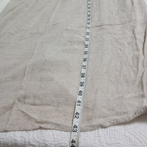 TIFFISI Beige Halter Maxi Dress With Smocked Bodice & Tie-Back Womens Size S - Picture 7 of 9